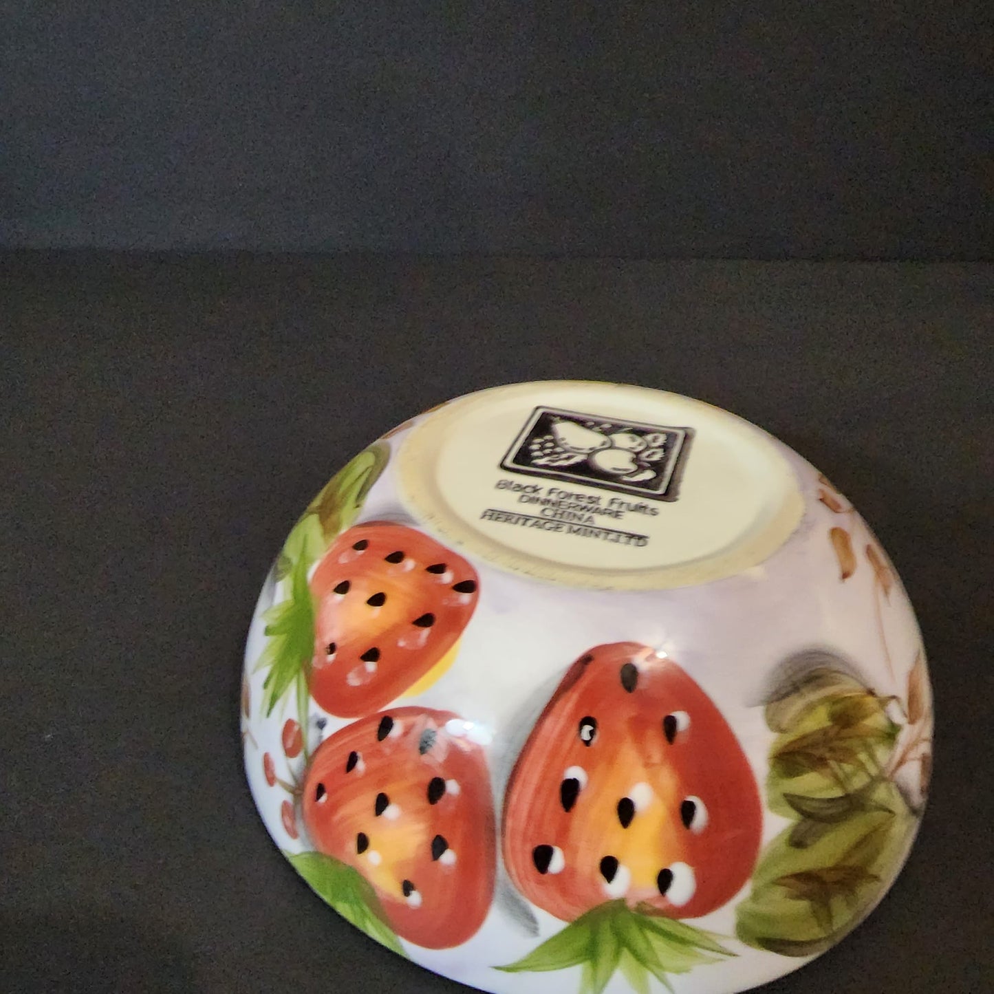 Vintage Black Forest Fruits Large Bowl Heritage Mint Limited