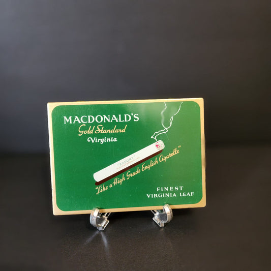 Macdonald Gold Standard Cigarette Tin Finest Virginia Leaf