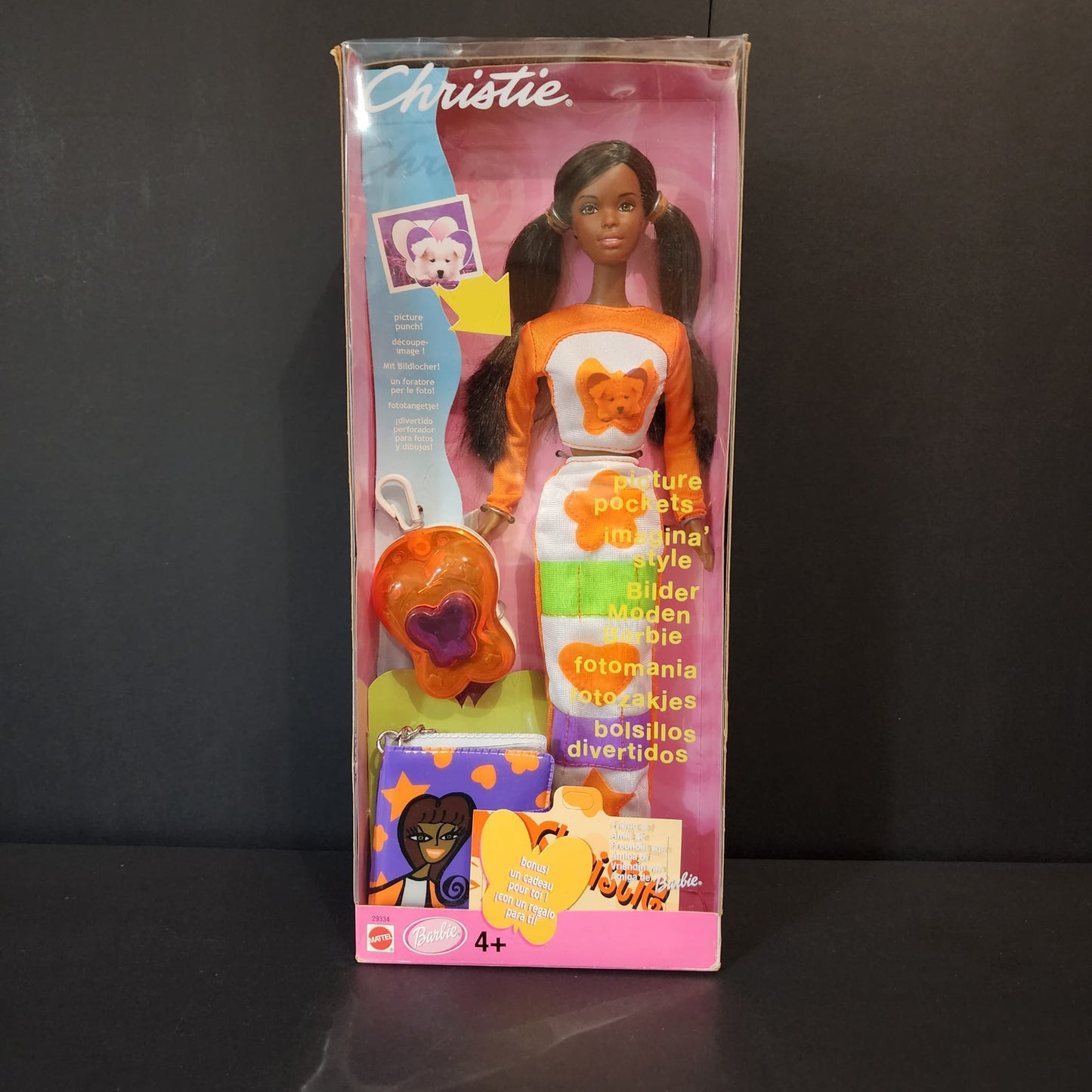 VINTAGE RARE 2000 PICTURE POCKETS CHRISTIE BARBIE DOLL 28702 NIB AFRICAN AME