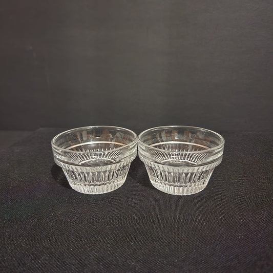 Libbey Glass Ribbed Set of Nesting Bowls