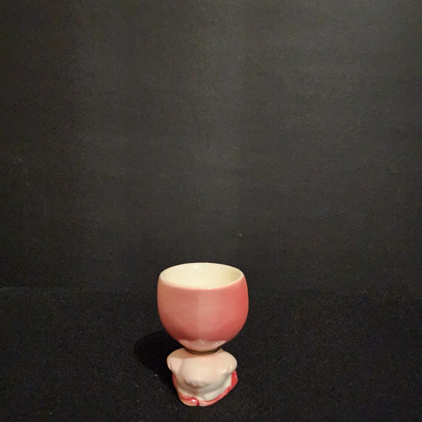 VINTAGE JAPAN PINK BIRD EGG CUP