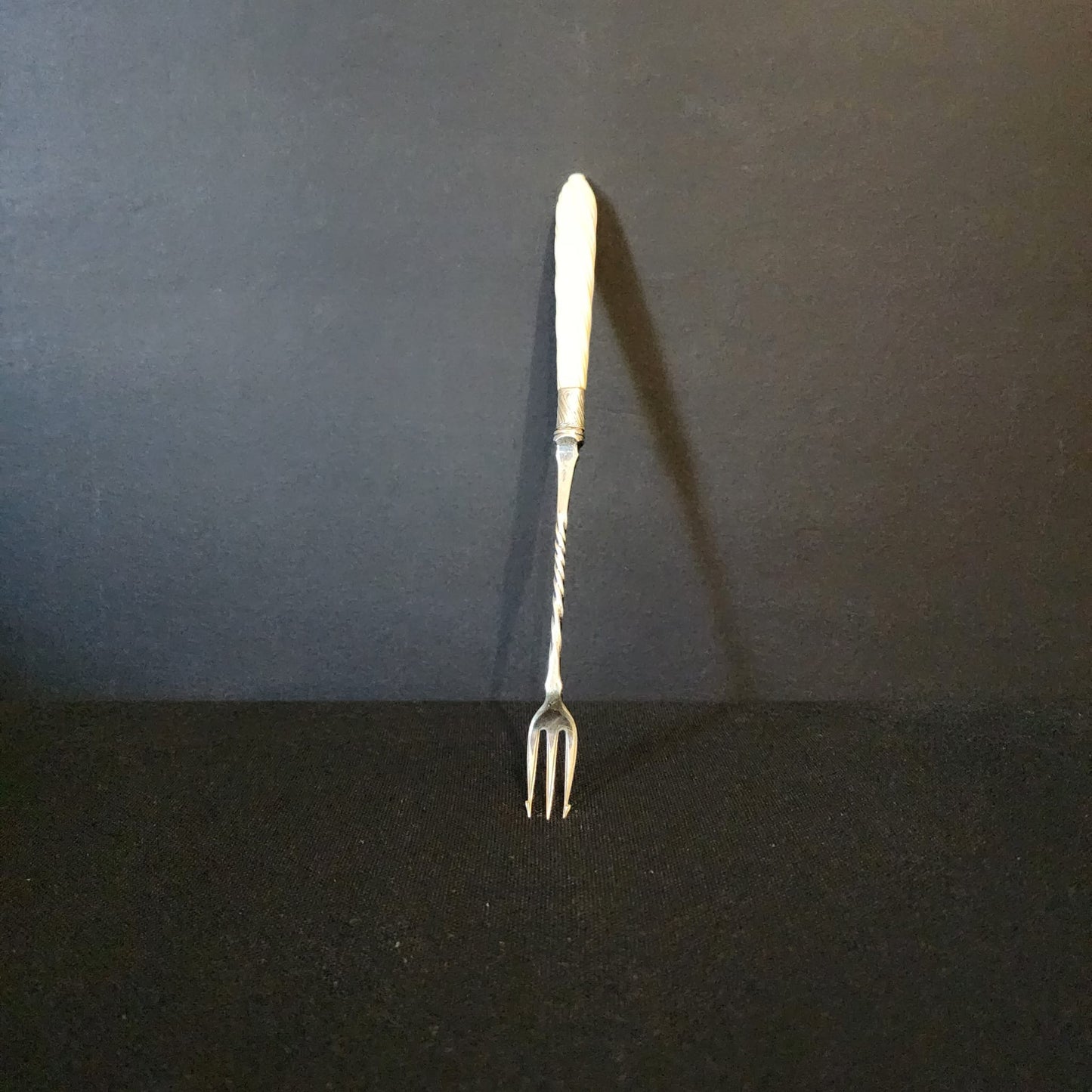 Traditional Antique Pickle Fork Silver Plate Long Handle Fork