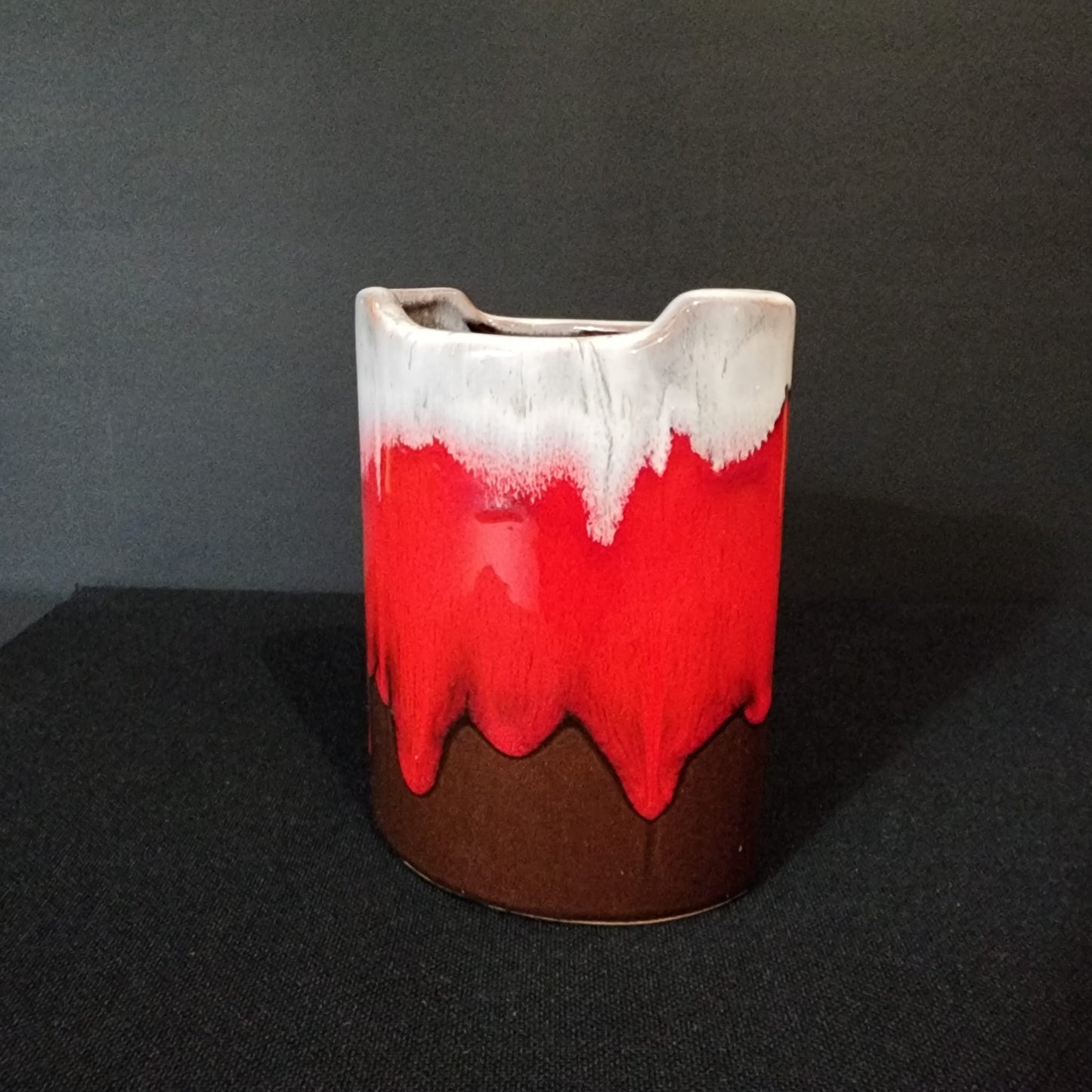 Canadian Fat Lava Pottery Vase 1970s