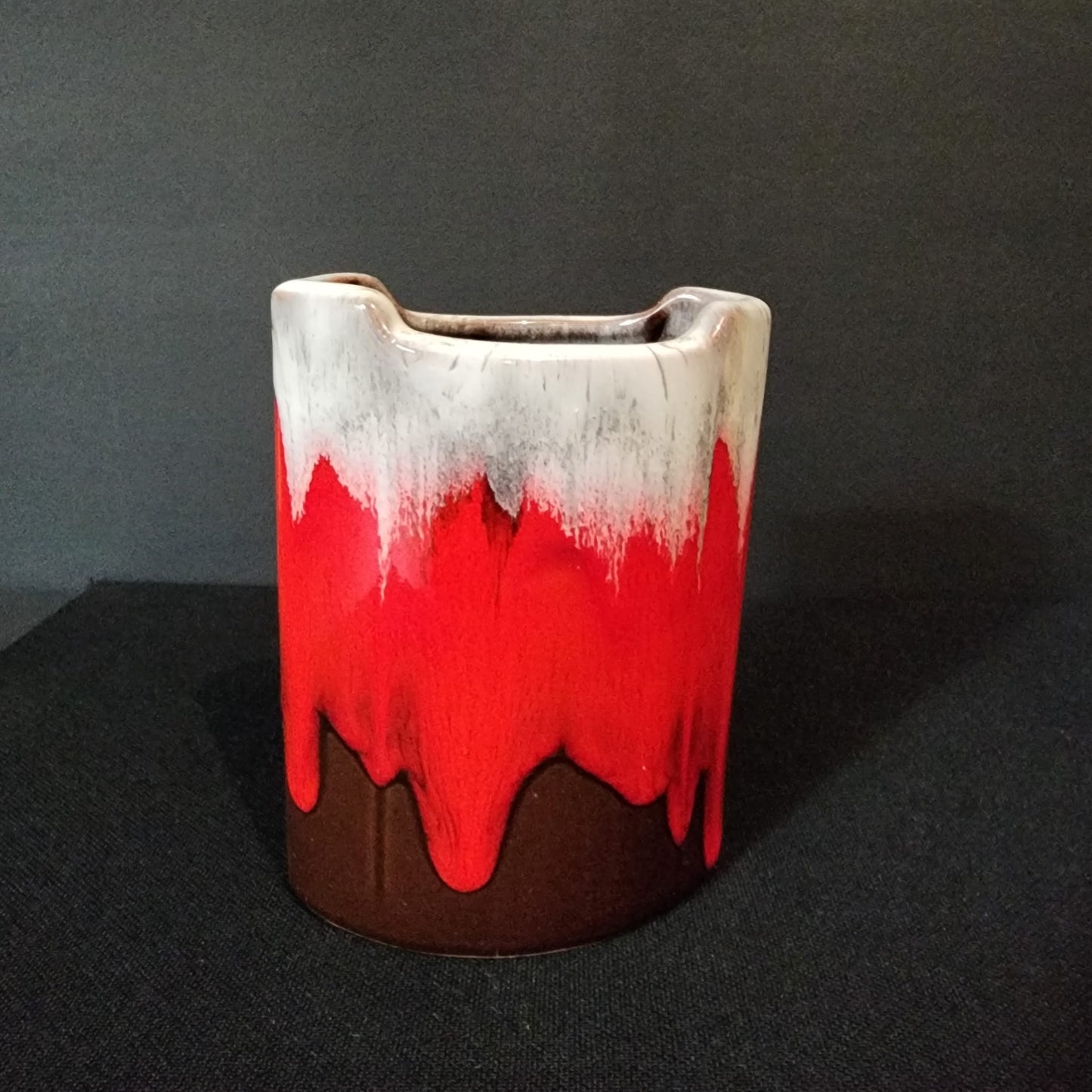 Canadian Fat Lava Pottery Vase 1970s